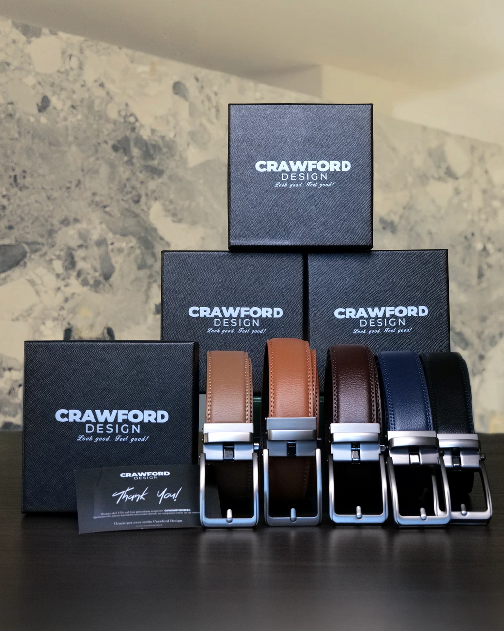 Cinto de couro ajustável