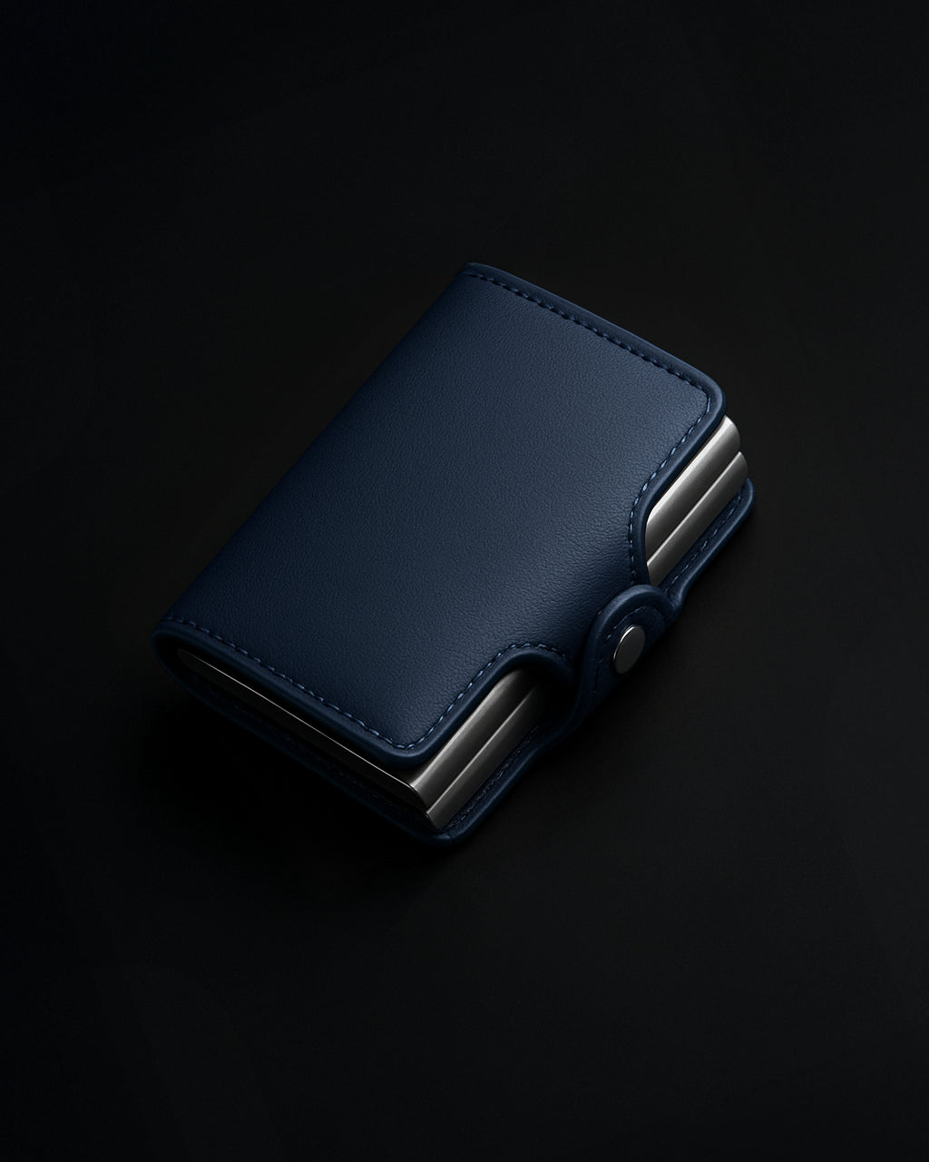 Carteira fina anti-RFID com gancho