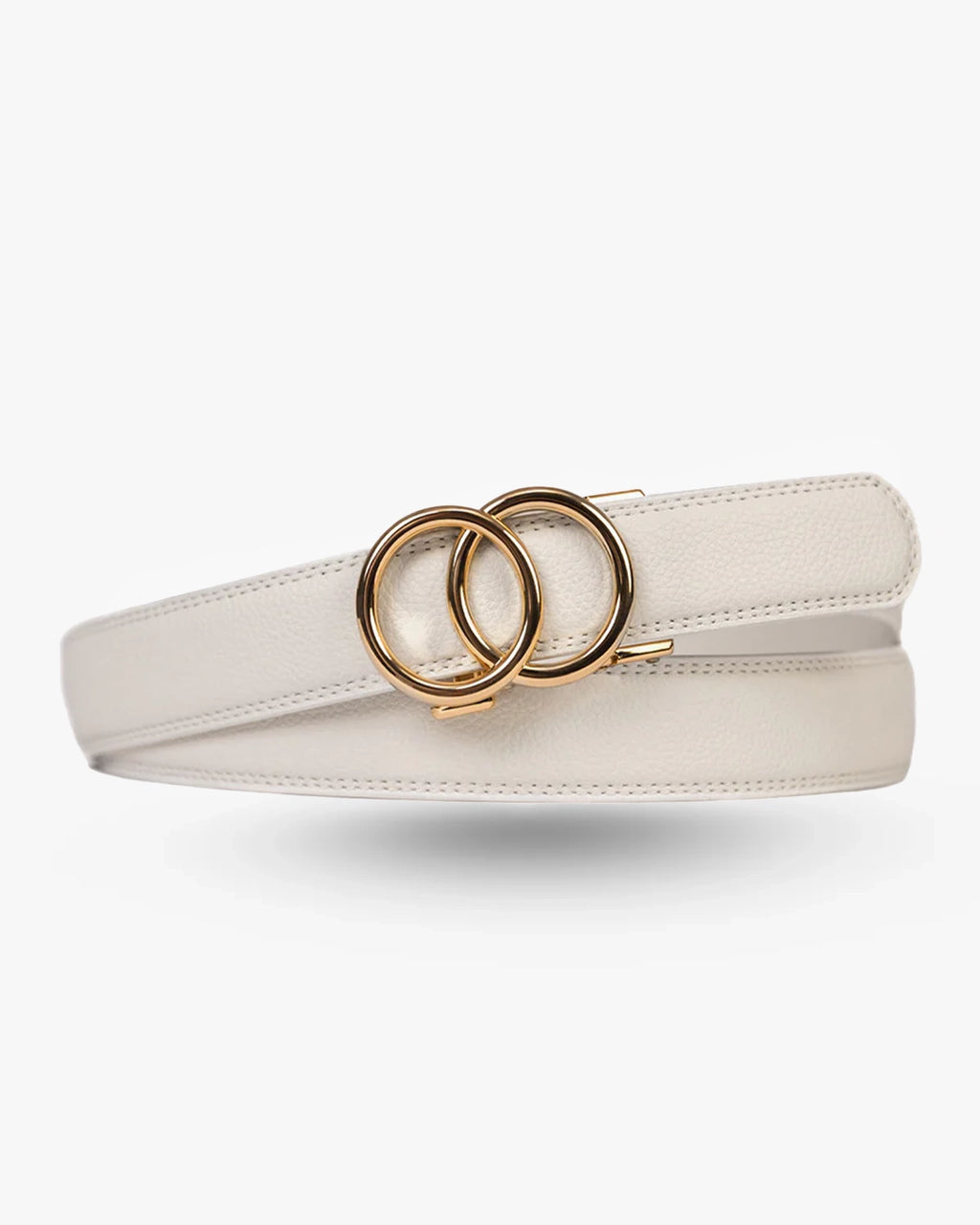 Cinto de couro ajustável gold edition