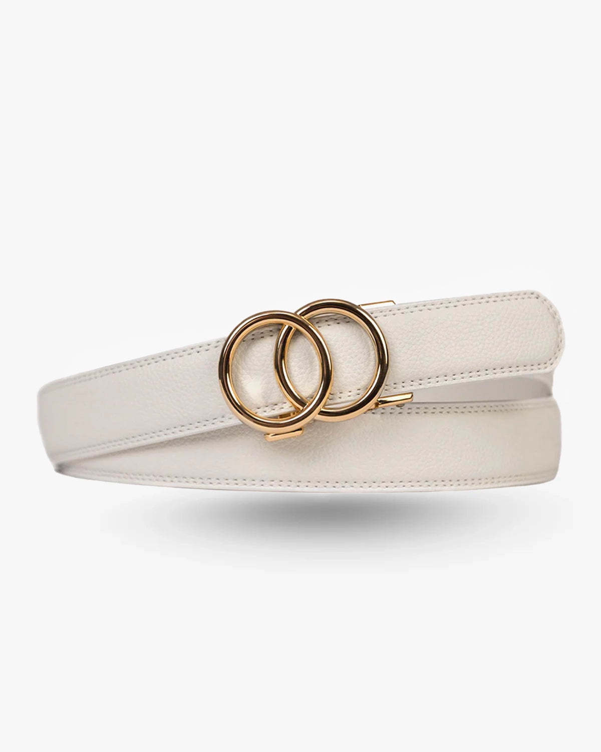 Cinto de couro ajustável gold edition